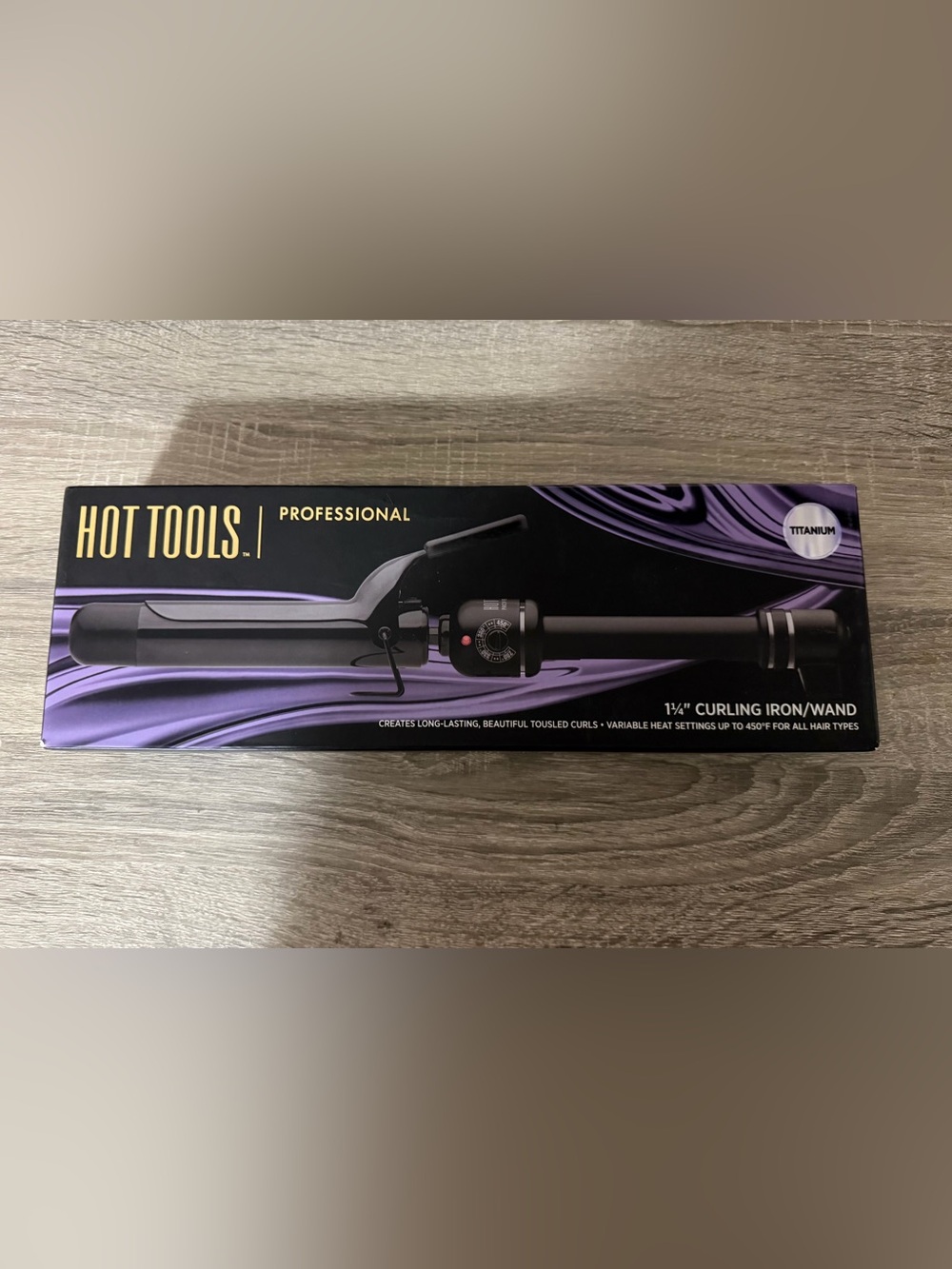 Hot Tools Professional Black 1¼" Curling Iron/Wand - Titanium Barrel